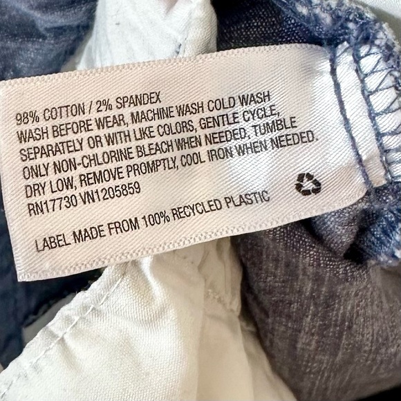 Cat & Jack Heathered Blue Flat Front Shorts - Size: 14 - Picture 3 of 5